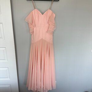 Fame and Partners - Light Pink Off-the-Shoulder Gown